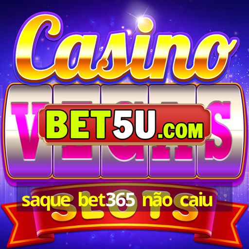 saque bet365 não caiu